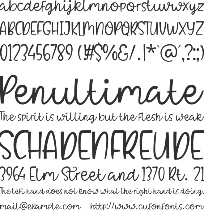 Epic Hello font preview