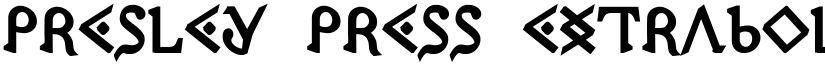 Presley Press ExtraBold font