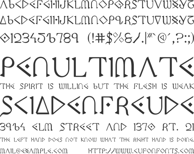 Presley Press font preview