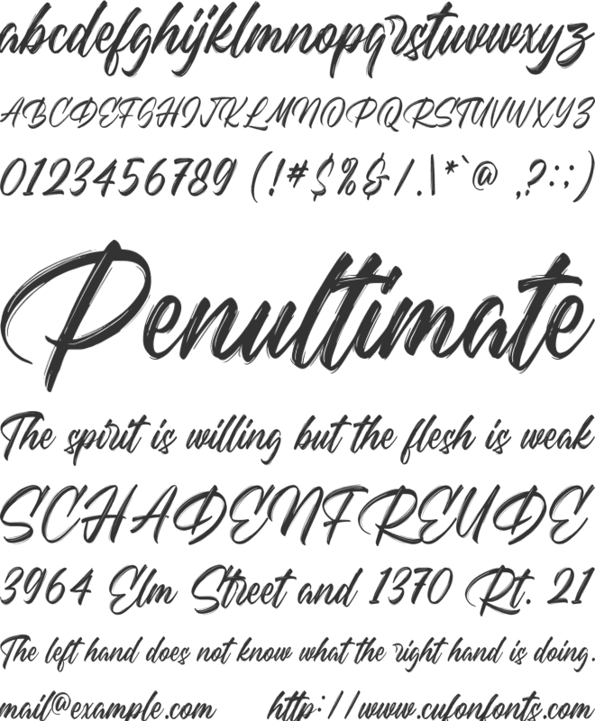 Balgeris font preview