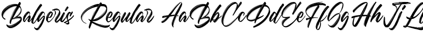 Balgeris Regular font