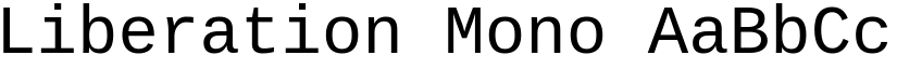 Liberation Mono font