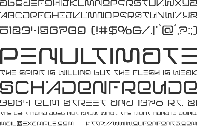 Foreign Alien font preview