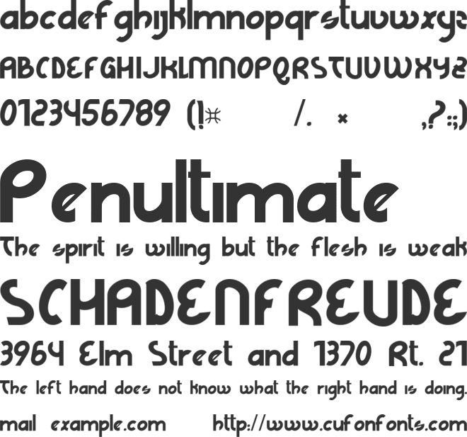 WFF Lage Grafica font preview