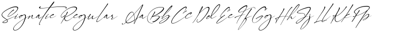 Signatie Regular font