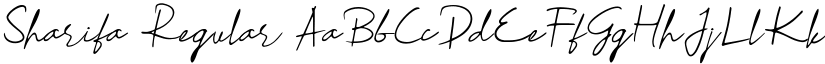 Sharifa Regular font