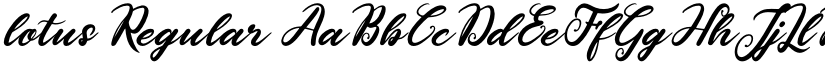 lotus Regular font
