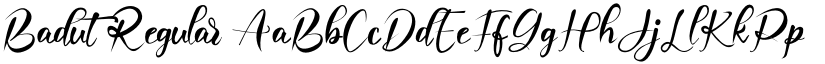 Badut Regular font
