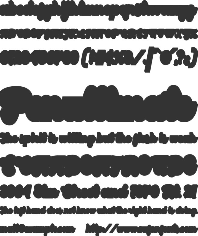 Maloney extrude font preview