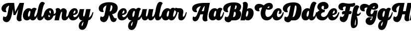Maloney Regular font