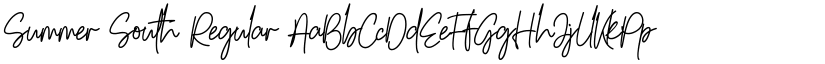 Summer South Regular font