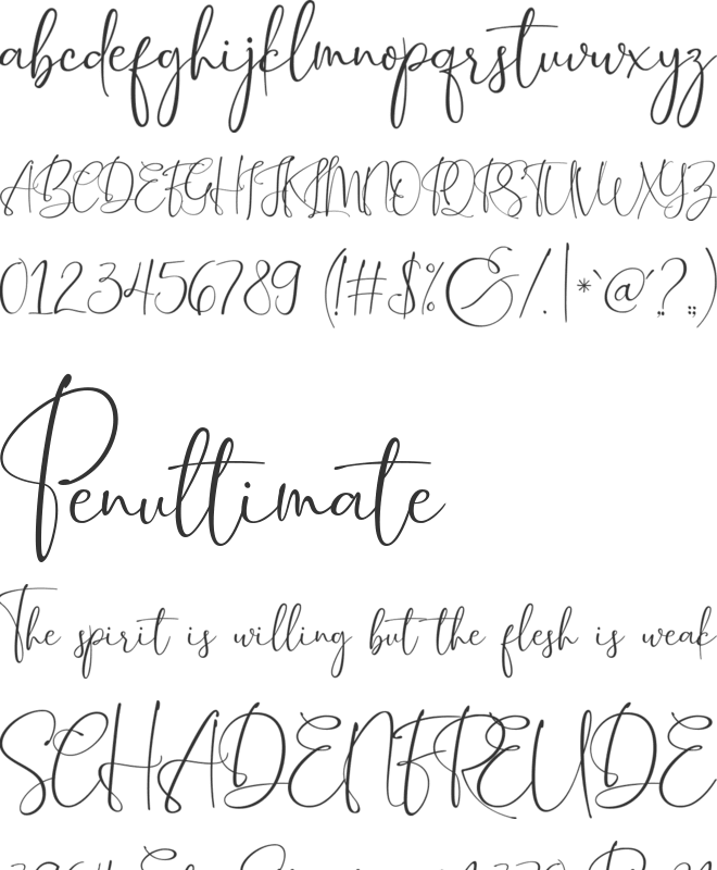 PeachCuties font preview
