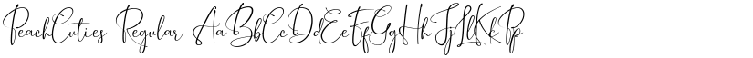 PeachCuties Regular font