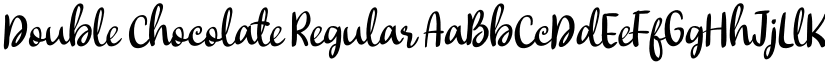 Double Chocolate Regular font