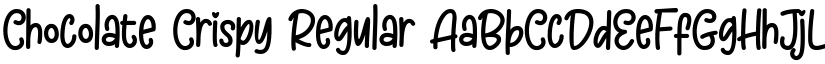Chocolate Crispy Regular font