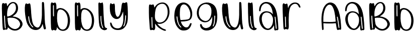 Bubbly Regular font