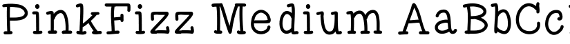 PinkFizz Medium font