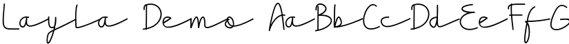 Layla Demo font