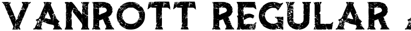 Vanrott Regular font