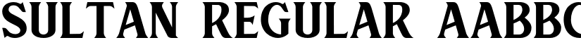 Sultan Regular font