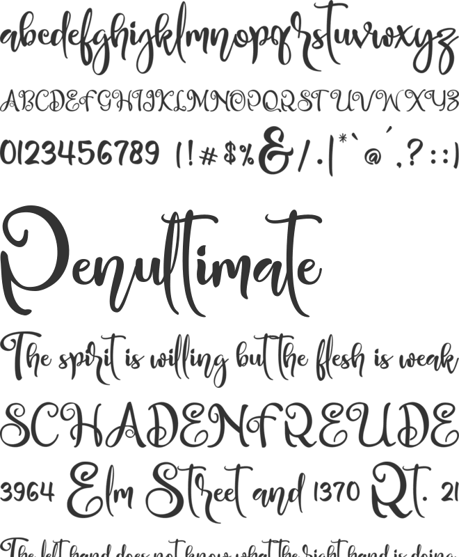 blessing font preview