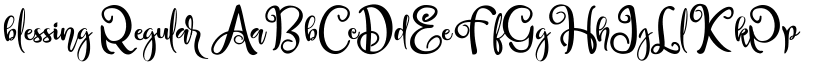blessing Regular font