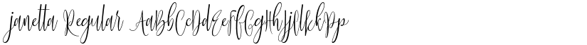 janetta Regular font
