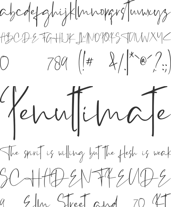 Westony font preview