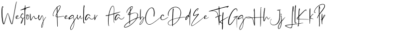 Westony Regular font