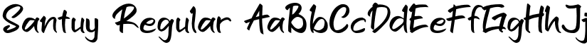 Santuy Regular font