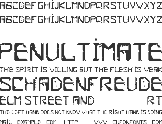Frish font preview