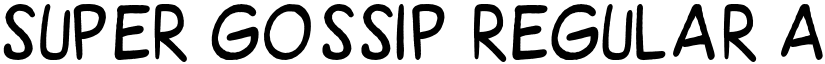 Super Gossip Regular font