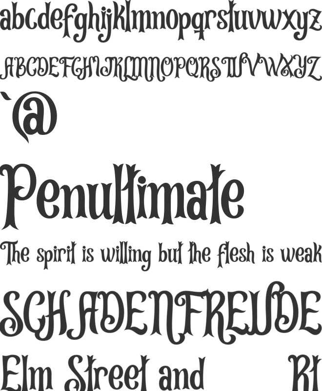 Leonardo da Vincen font preview