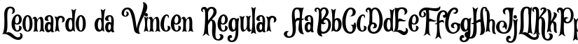 Leonardo da Vincen Regular font