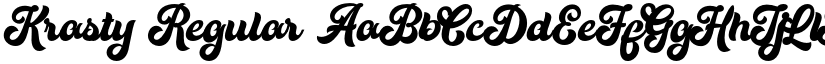 Krasty Regular font