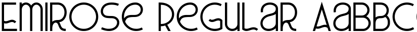 Emirose Regular font