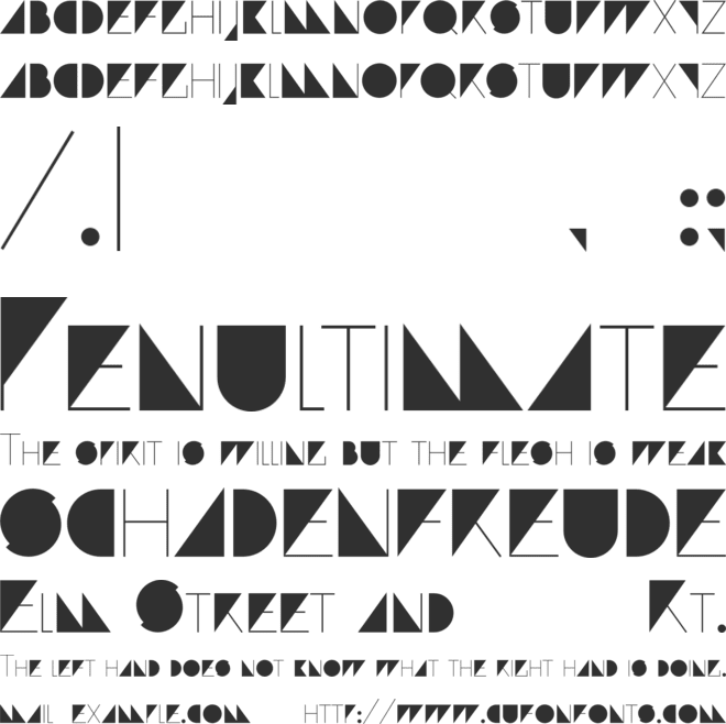 Paranoid font preview