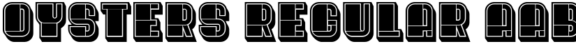 Oysters Regular font