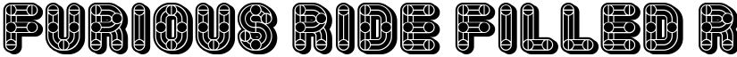 Furious Ride Filled Regular font