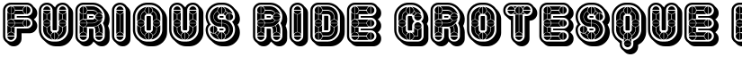 Furious Ride Grotesque Black Regular font