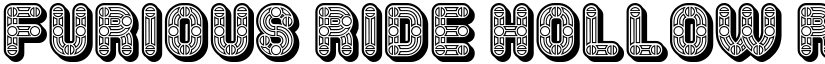 Furious Ride Hollow Regular font