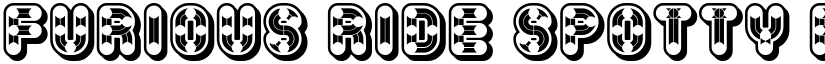 Furious Ride Spotty Regular font