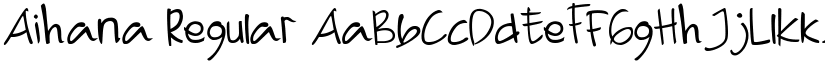 Aihana Regular font