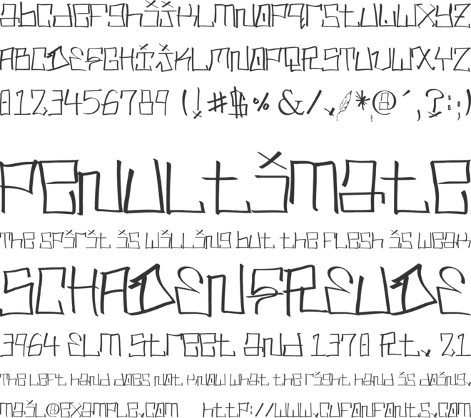 MR. BROWN - Urban Hook-Upz font preview