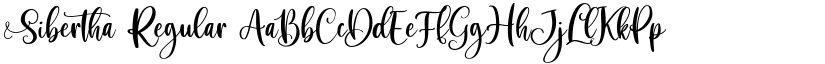 Sibertha Regular font