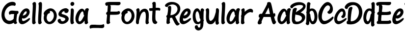 Gellosia_Font Regular font