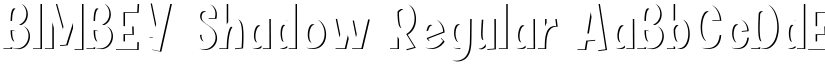 BIMBEY Shadow Regular font