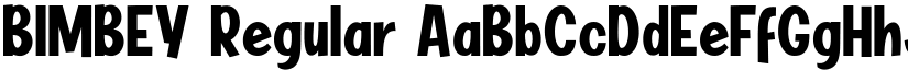 BIMBEY Regular font