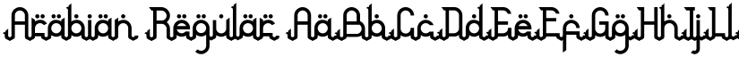 Arabian Regular font