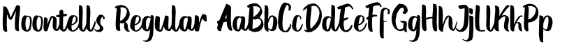 Moontells Regular font